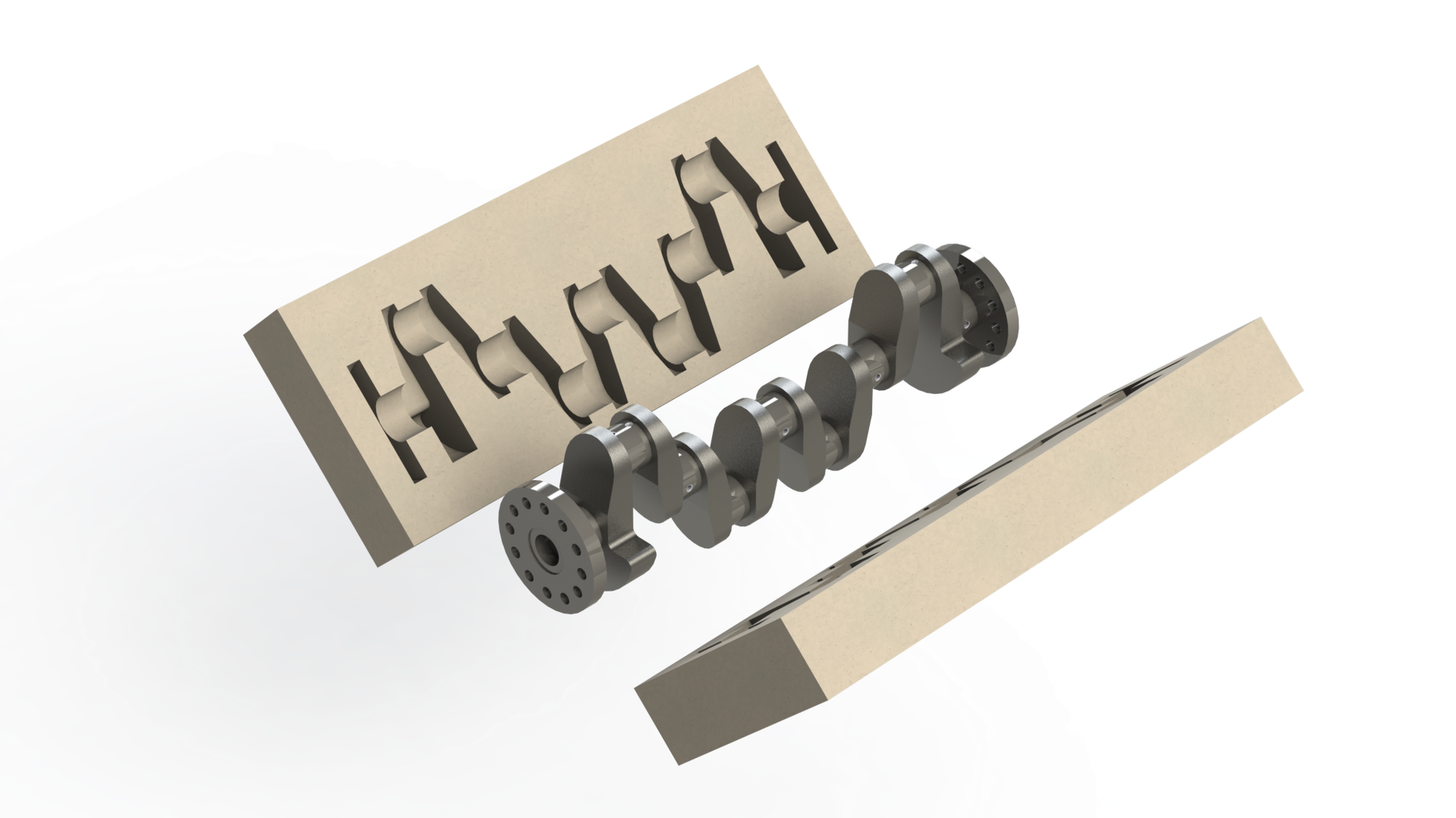 Assembly with mold