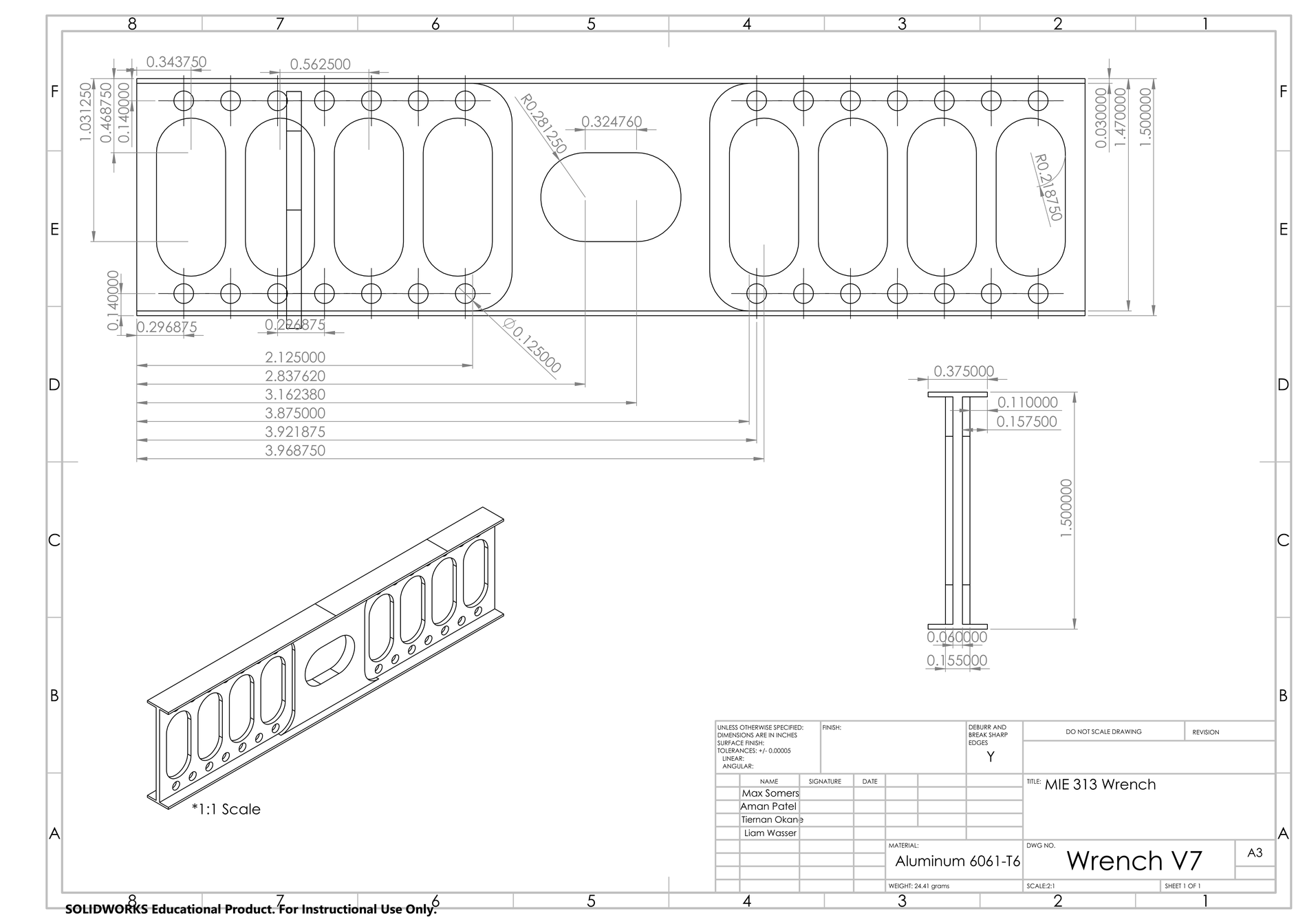 Final wrench design drawing