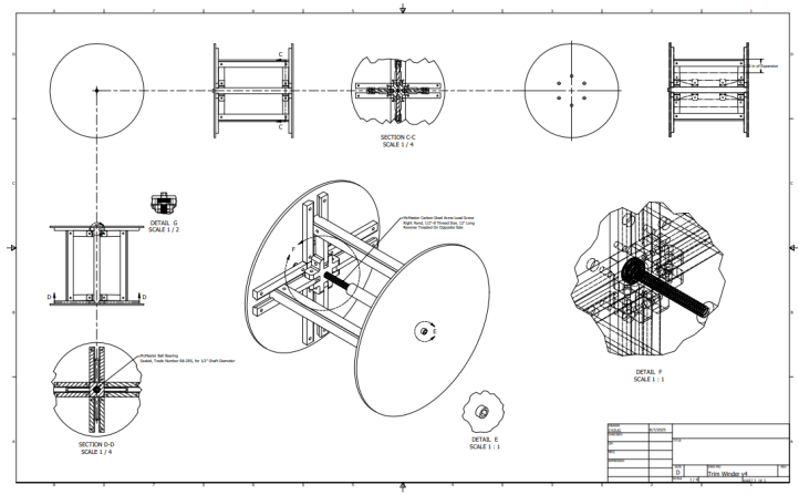 v4 Trim winder drawing (Autodesk Inventor Professional)